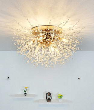 나르샤 8등 LED 방등, 천정등, 직부등, 무드조명 / 골드 (LED전구 포함)