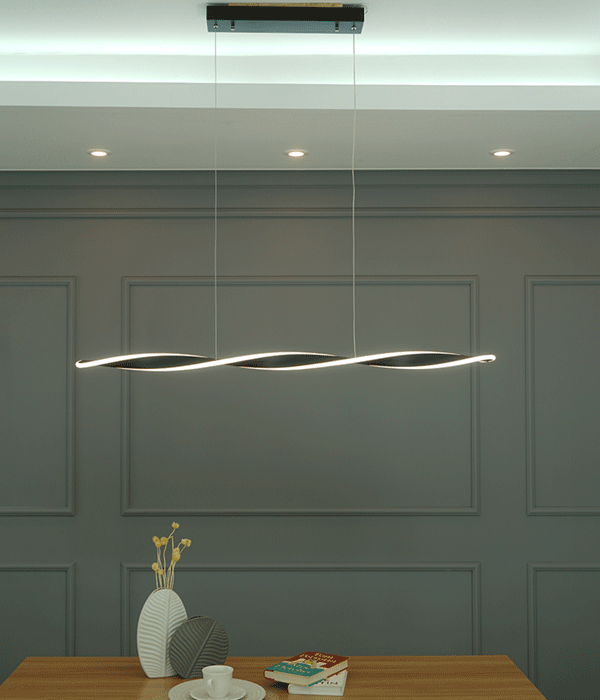 스큐류 펜던트조명 식탁등 40W 블랙